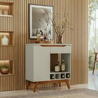 Aparador Adega 1 Porta 1 Gaveta Retrô Tóquio Móveis Off White