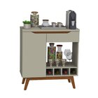 Aparador Adega 1 Porta 1 Gaveta Retrô Tóquio Móveis Off White