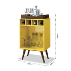 Aparador Adega Bar Pub Com Bandeja Pés Palito Varias Cores -