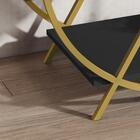 Aparador Adega Barzinho Preto Pés De Ferro Dourado Jb 4009 -