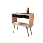 Aparador Adega Basoto Atenas Off White Castanho