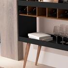 Aparador Adega Basoto Atenas Preto Castanho