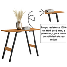 Aparador Adega Buffet Balcão Mdf Aço Hall Entrada Decorativo