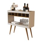Aparador Adega Com 6 Lugares Para Garrafas Athenas  Off White