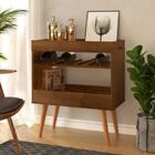 Aparador Adega Com Pés Em Madeira - Canela - Ofertamo