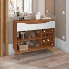 Aparador Adega Dante Cedro Branco 2 Gavetas