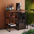 Aparador Adega Day Preto E Carvalho