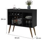 Aparador Adega New Odin Preto/nature – Ej Móveis