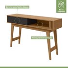 Aparador Aldo Móveis Lopas Amêndoa Clean/preto Fosco