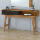 Aparador Aldo Móveis Lopas Amêndoa Clean/preto Fosco