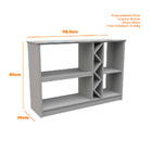 Aparador Aline Off White E Imbuia - D'rossi