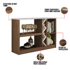 Aparador Aline Off White E Imbuia - D'rossi