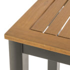 Aparador Alumínio e Madeira Retangular Oris 137x43cm Cinza Naterial