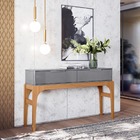 Aparador Amalfi Cinza Perolizado/tauari 2 Portas Com Pistão A