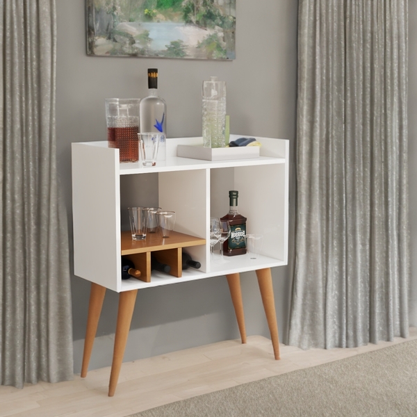 Aparador Amanda Minibar Para Drinks Sala De Estar Moderna Bra