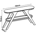 Aparador Anne Trufa Com Creme 75 8 X136 X 36 Cm - D'rossi