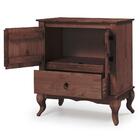 Aparador Antigo Madeira Maciça Pés Luis Xv Marrom 4002 Denk