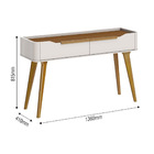 Aparador Arc - Off White/freijó