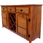 Aparador Arcais Adega 1 5 M Madeira Maciça Natural - Raffinato