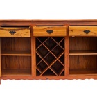 Aparador Arcais Adega 1 5 M Madeira Maciça Natural - Raffinato