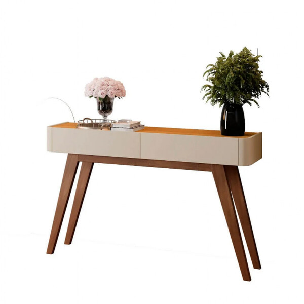 Aparador Aros 2 Gavetas Pés Madeira Maciça Mavaular