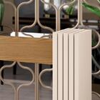 Aparador Astro Com Espelho Carvalho Intense / Off White - Hb