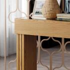 Aparador Astro Com Espelho Carvalho Intense / Off White - Hb