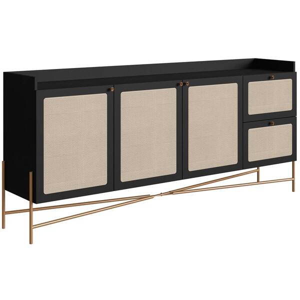 Aparador Balcao Buffet 183 Cm Pes Metal 28935 Oslo Artesano