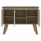 Aparador Balcão Buffet 3 Portas Oásis Pinho/off White - Artely