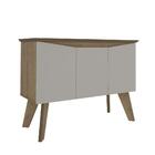 Aparador Balcão Buffet 3 Portas Oásis Pinho/off White - Artely