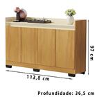 Aparador Balcao Cantinho Cafe 3 Pt 2 Prateleiras Re101 Mpri