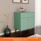 Aparador Balcão Com 1 Gaveta 2 Portas Para Sala De Estar Marr