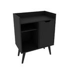 Aparador Balcão Mesa Para Café/bar Multifuncional Preto Ap231