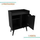 Aparador Balcão Mesa Para Café/bar Multifuncional Preto Ap231