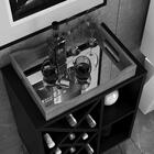 Aparador Bali Com Adega E Bandeja Off White 44120 Edn