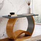 Aparador Bali Com Tampo Em Vidro 150x40cm Moderna