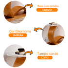 Aparador Bali Com Tampo Em Vidro 150x40cm Moderna