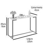 Aparador Bancada Lisboa Com Pés De Cobre - Preto - Rpm Móveis