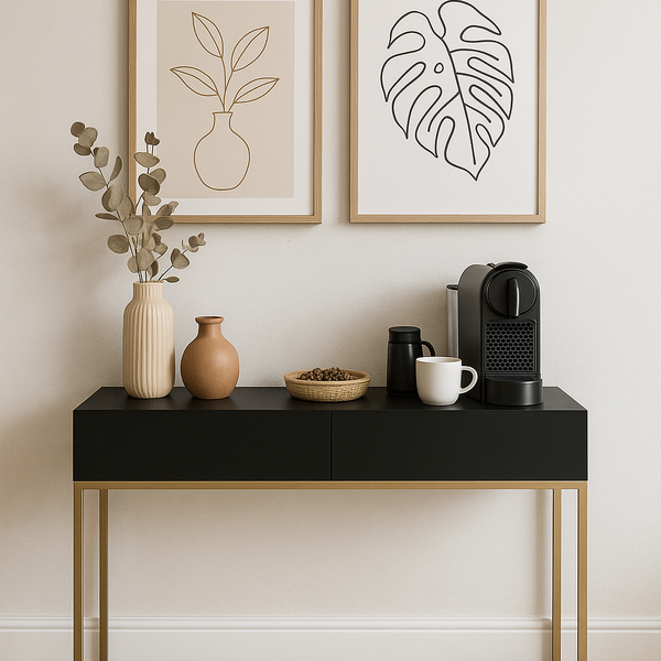 Aparador Bancada Recepção Cantinho Do Café Estilo Industrial