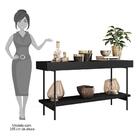 Aparador Bandeja Espelhada 1 Prateleira 1 Porta Mezzan H01 Pr