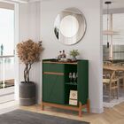 Aparador Bar 1 Porta  1 Gaveta Italia Verde Oliva Cedro