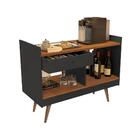 Aparador Bar 4064 Pé Madeira Gaveta Abertura Ambos Os Lados