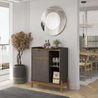 Aparador Bar 50526 Pes Madeira Maciça 81cm Dcasa