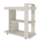 Aparador Bar Amazonas Off White Com Adega E Tampo Em Espelho