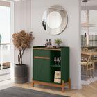 Aparador Bar Bari 1 Porta 1 Gaveta Com Pés De Madeira Maciça