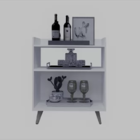 Aparador Bar Buffet Suiça 2 Portas Preto/jeq -  Rede Móveis