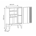 Aparador Bar Buffet Veneza 2 Portas Frade Movelaria - Off Whi