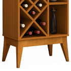 Aparador Bar Com Adega 10 Garrafas E Espelho Bali Edn