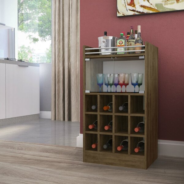 Aparador Bar Com Adega 2 Portas Havai Genialflex