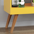 Aparador Bar Com Adega Coffee Break - Amarelo - Rpm Móveis